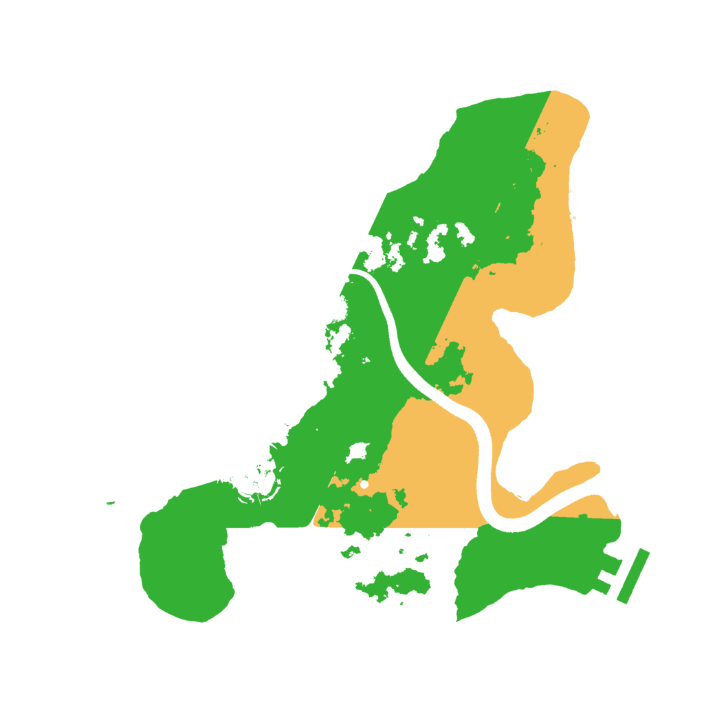 Biome Rust Map: Procedural Map, Size: 2500, Seed: 900436805