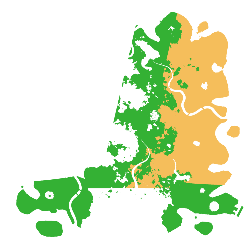 Biome Rust Map: Procedural Map, Size: 4500, Seed: 76546551