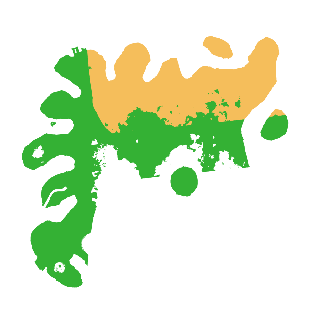 Biome Rust Map: Procedural Map, Size: 3100, Seed: 72412