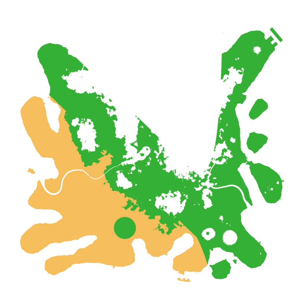Biome Rust Map: Procedural Map, Size: 3650, Seed: 8777756