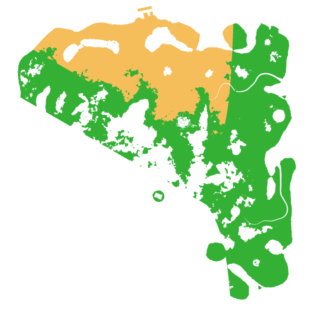 Biome Rust Map: Procedural Map, Size: 4500, Seed: 895057825
