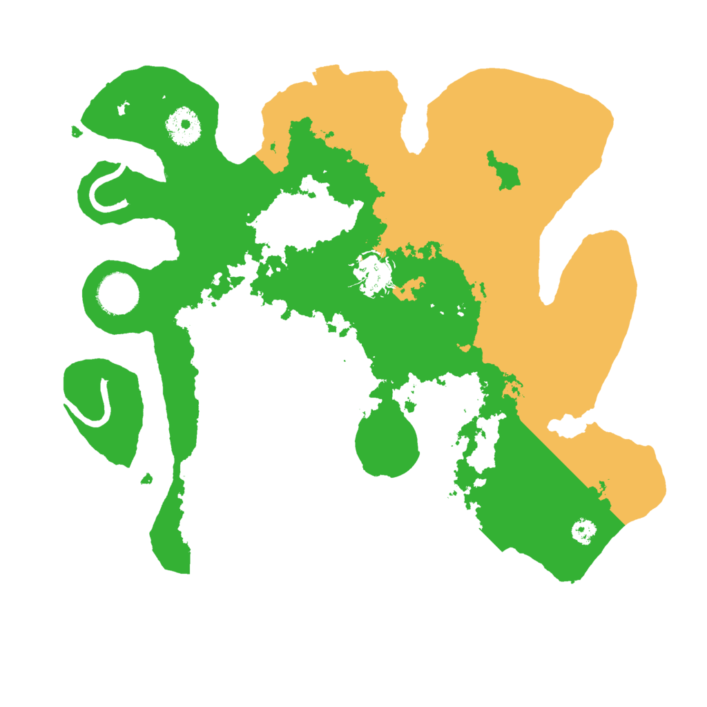 Biome Rust Map: Procedural Map, Size: 3000, Seed: 25925