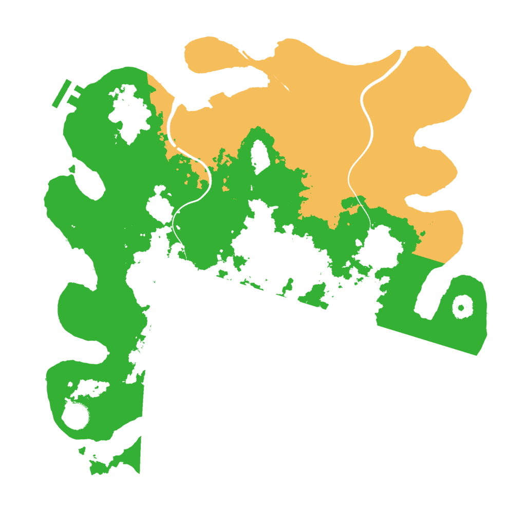 Biome Rust Map: Procedural Map, Size: 3500, Seed: 53754556