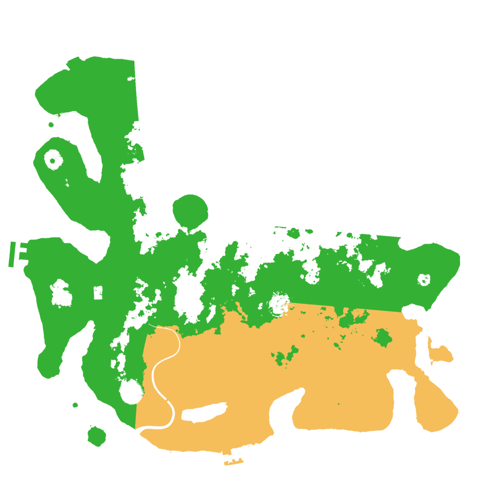 Biome Rust Map: Procedural Map, Size: 3950, Seed: 60008012