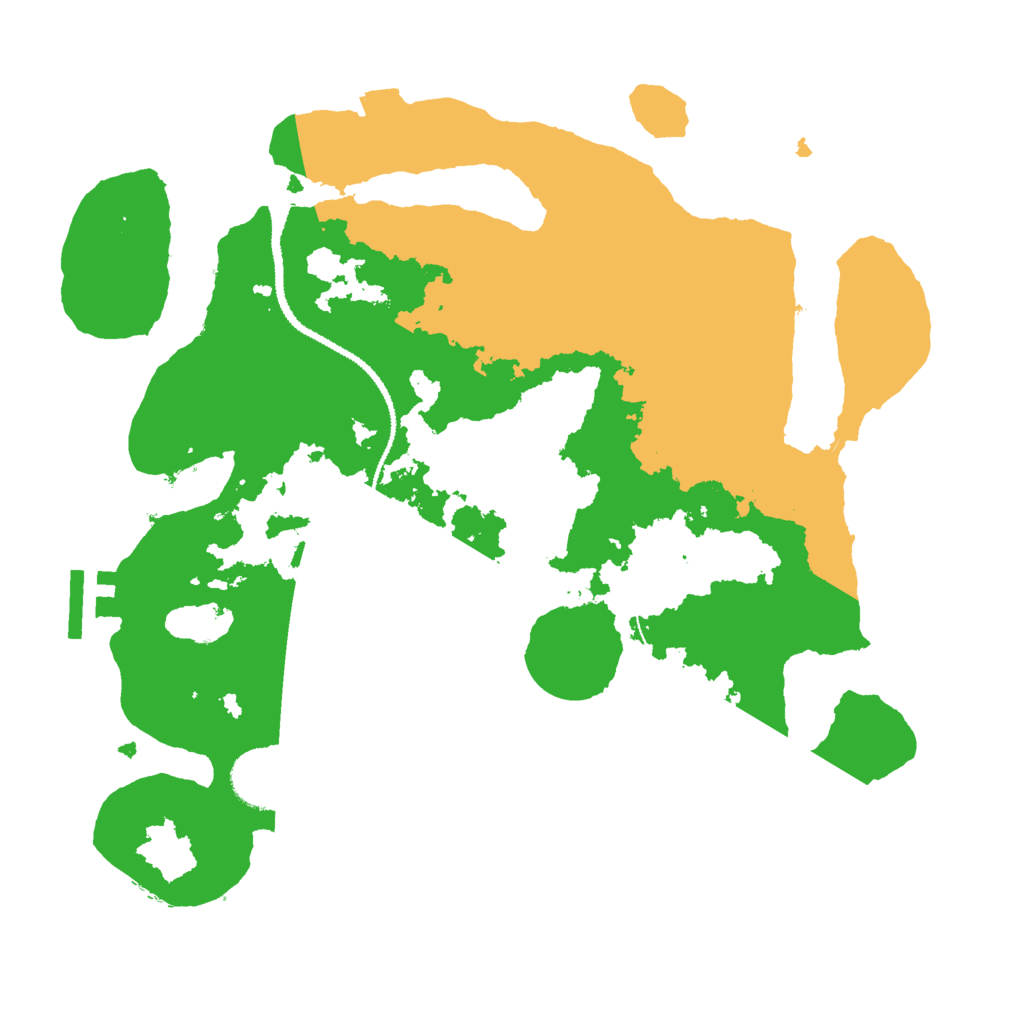 Biome Rust Map: Procedural Map, Size: 3000, Seed: 18181