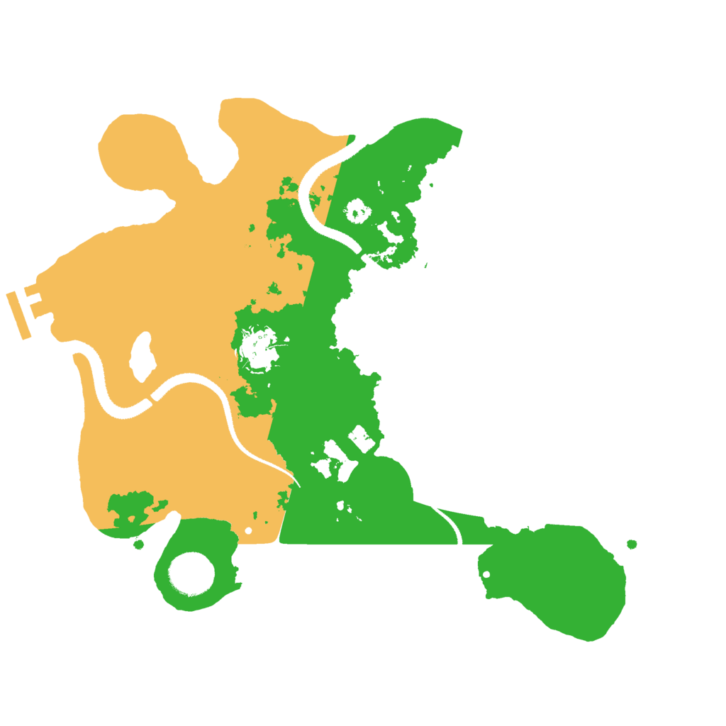 Biome Rust Map: Procedural Map, Size: 3000, Seed: 110368258