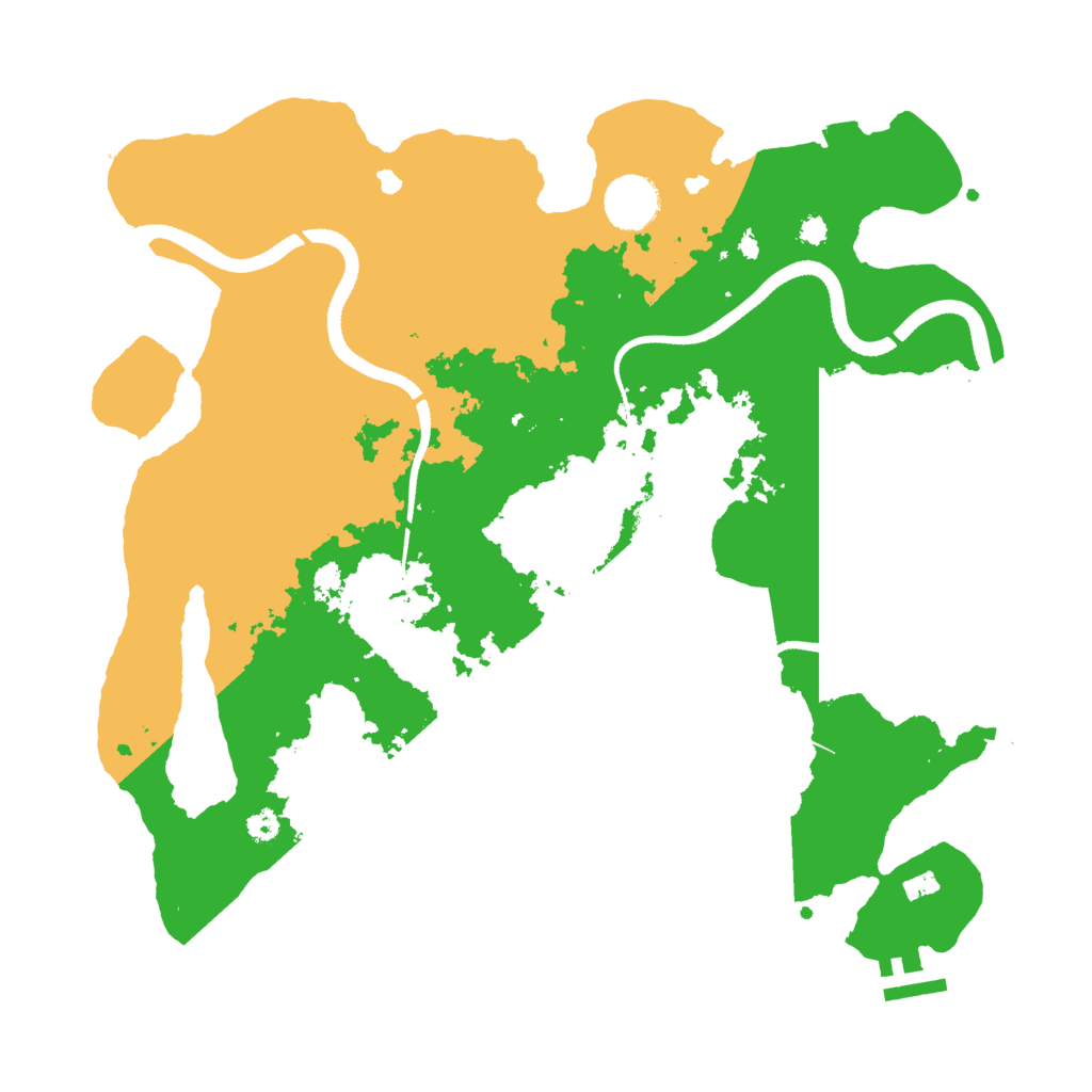 Biome Rust Map: Procedural Map, Size: 3500, Seed: 854458560