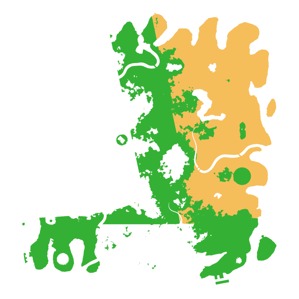 Biome Rust Map: Procedural Map, Size: 4500, Seed: 119878060