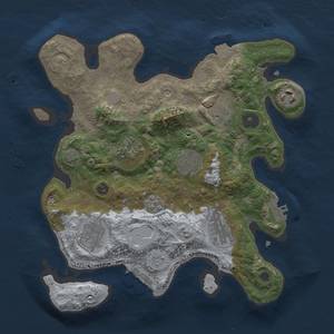Thumbnail Rust Map: Procedural Map, Size: 3000, Seed: 1880393029, 15 Monuments