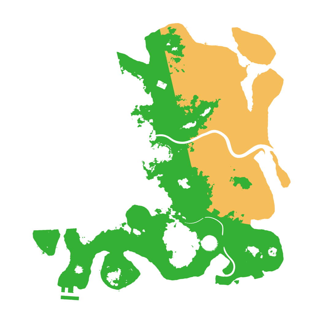 Biome Rust Map: Procedural Map, Size: 3500, Seed: 1306926957