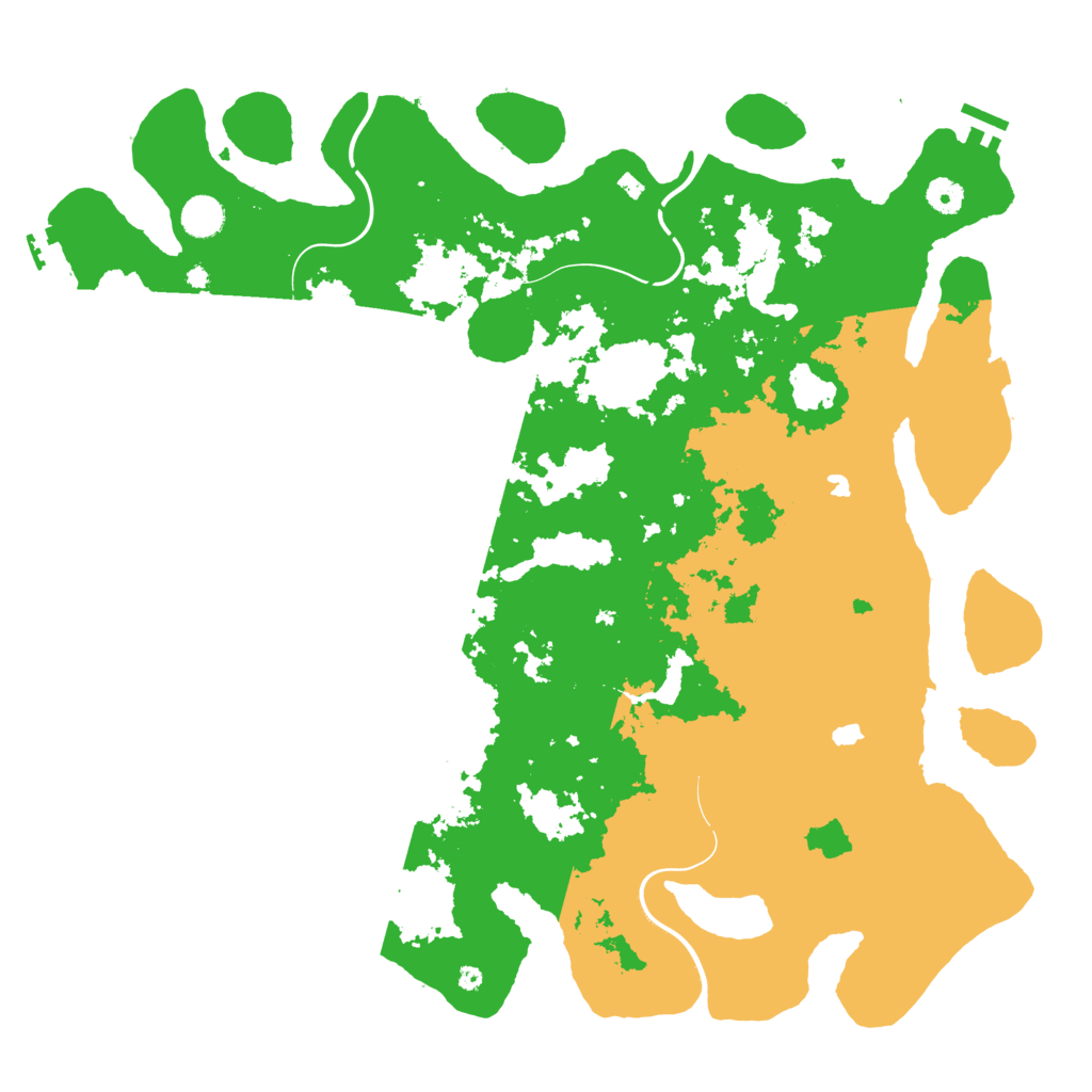 Biome Rust Map: Procedural Map, Size: 4500, Seed: 58104201