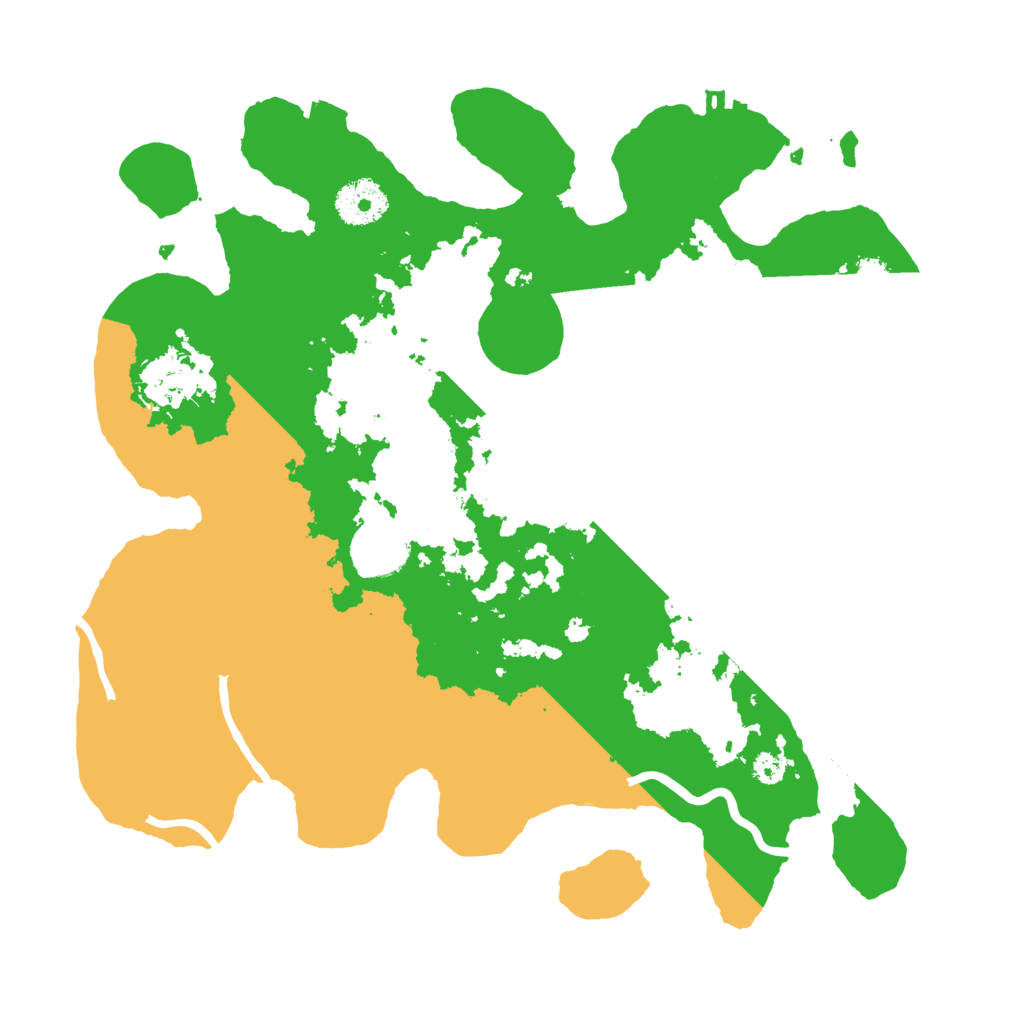 Biome Rust Map: Procedural Map, Size: 3200, Seed: 541989238