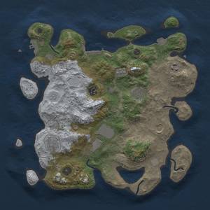 Thumbnail Rust Map: Procedural Map, Size: 3500, Seed: 138516994, 15 Monuments