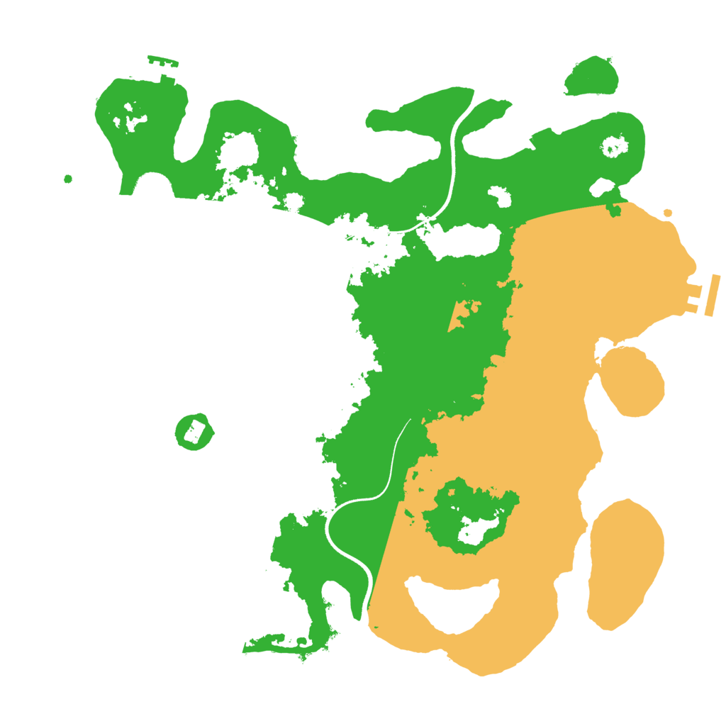 Biome Rust Map: Procedural Map, Size: 3500, Seed: 138516994