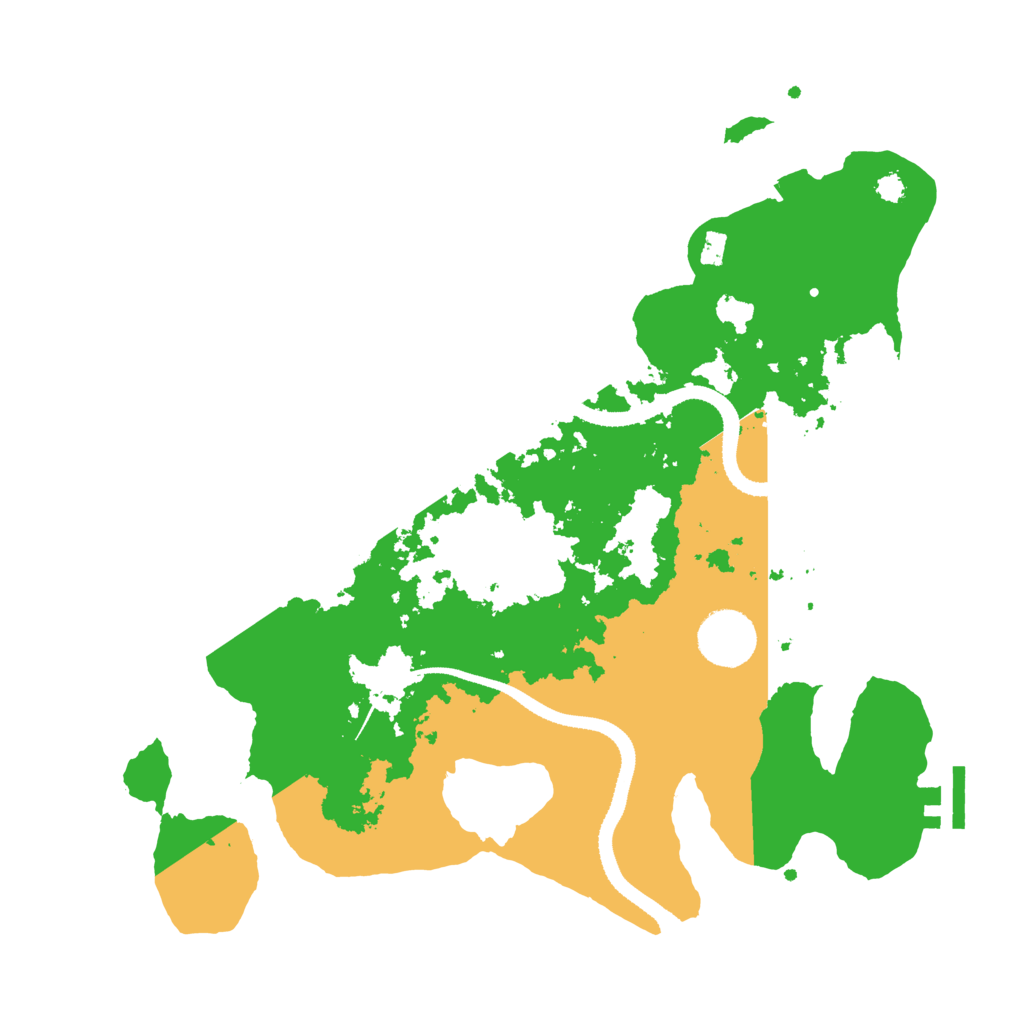 Biome Rust Map: Procedural Map, Size: 3300, Seed: 8726