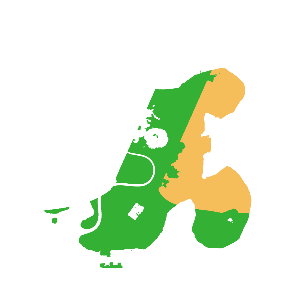 Biome Rust Map: Procedural Map, Size: 2000, Seed: 1258