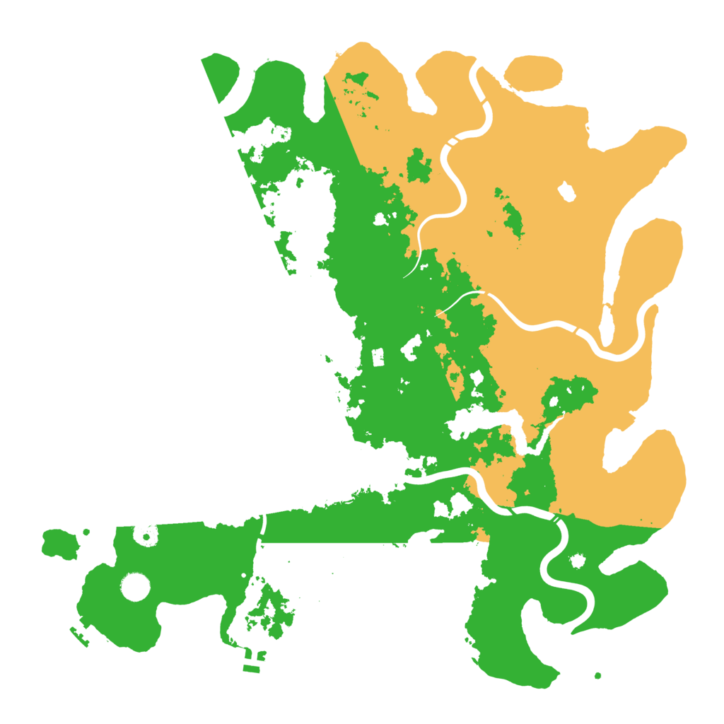 Biome Rust Map: Procedural Map, Size: 4400, Seed: 89425525
