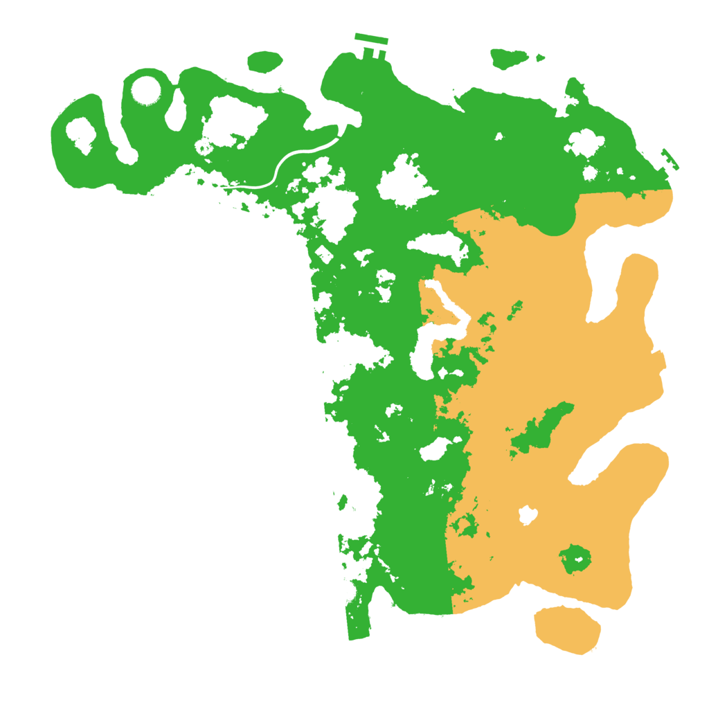 Biome Rust Map: Procedural Map, Size: 4300, Seed: 25494958