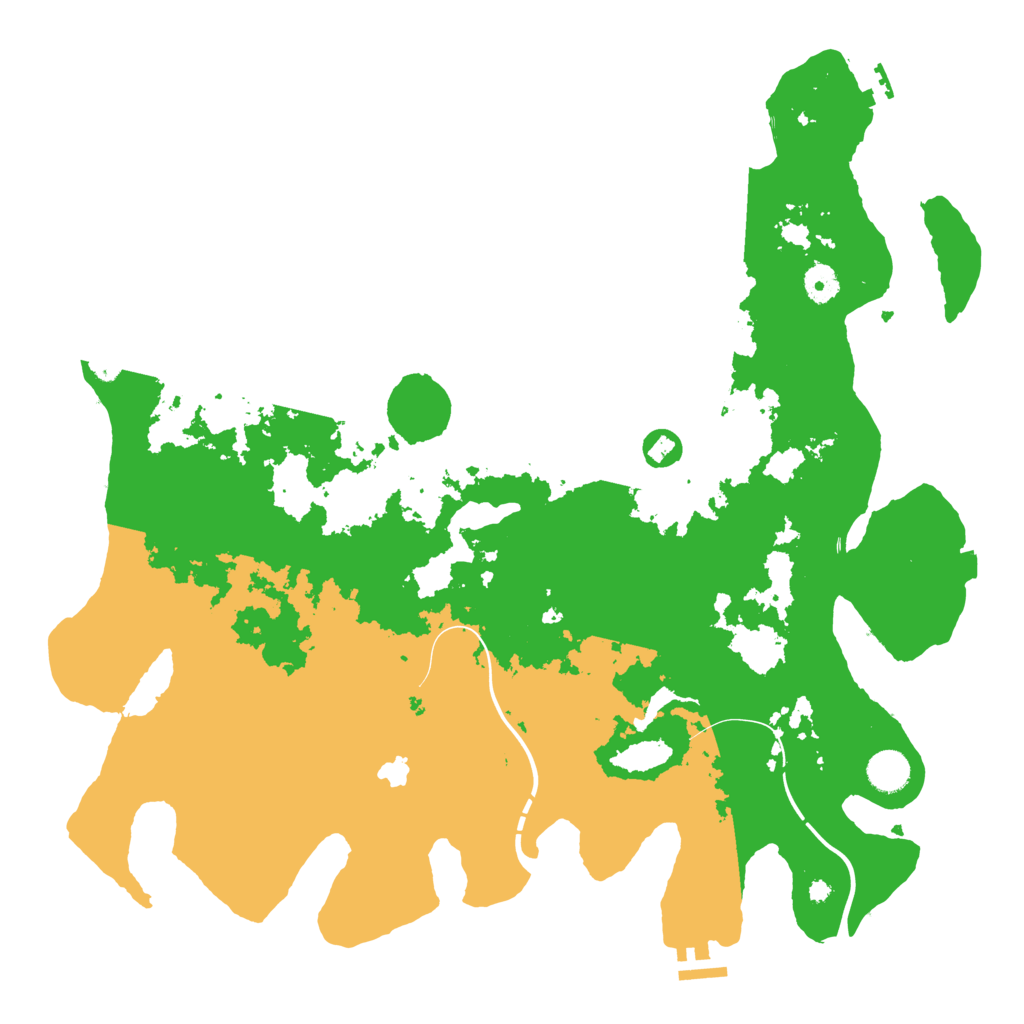 Biome Rust Map: Procedural Map, Size: 4250, Seed: 45401462