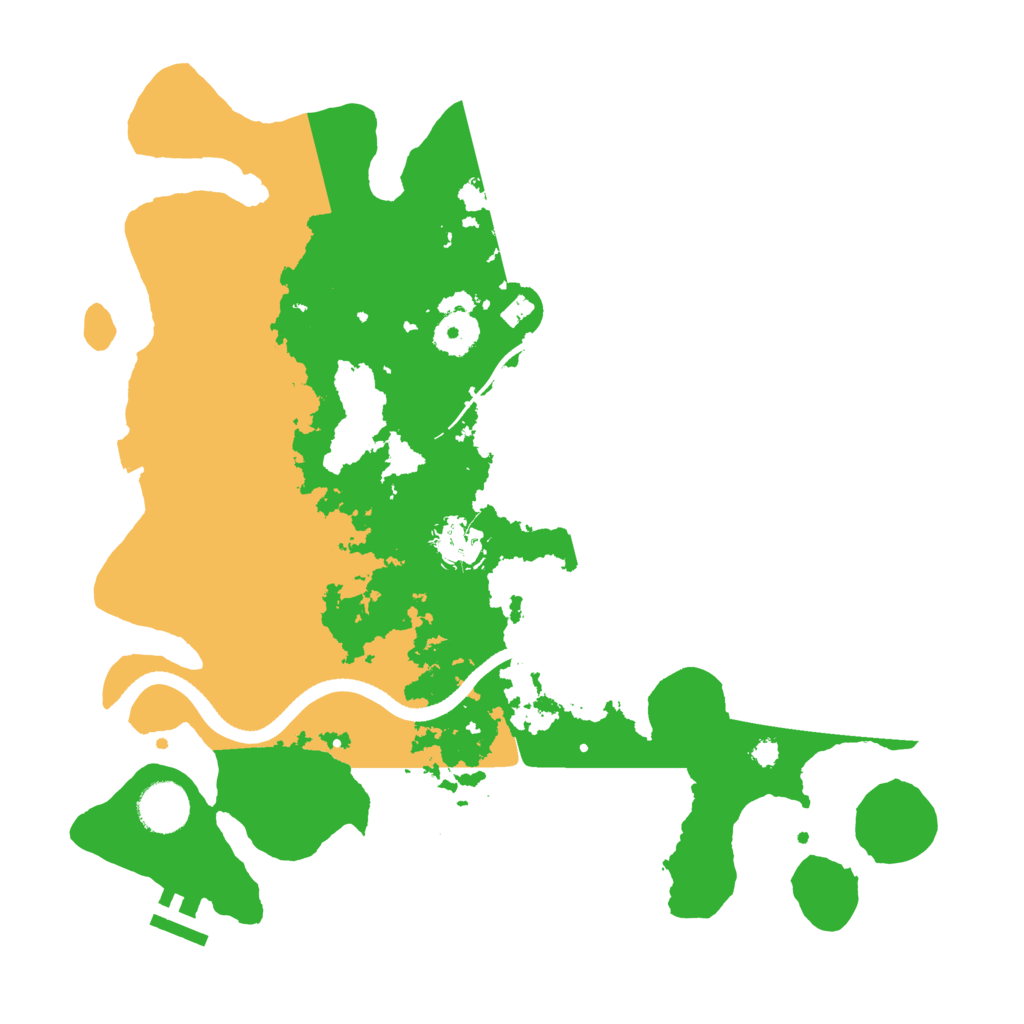 Biome Rust Map: Procedural Map, Size: 3500, Seed: 1099529907