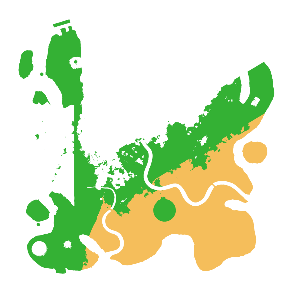 Biome Rust Map: Procedural Map, Size: 3500, Seed: 246126267