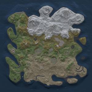 Thumbnail Rust Map: Procedural Map, Size: 4000, Seed: 742751318, 18 Monuments