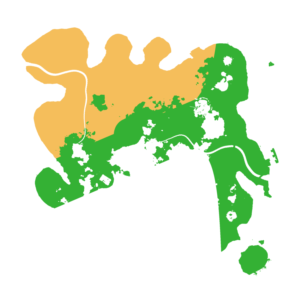 Biome Rust Map: Procedural Map, Size: 3000, Seed: 6287