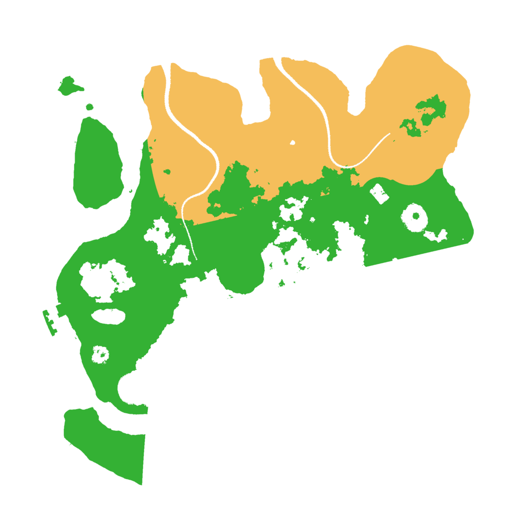 Biome Rust Map: Procedural Map, Size: 3000, Seed: 11766