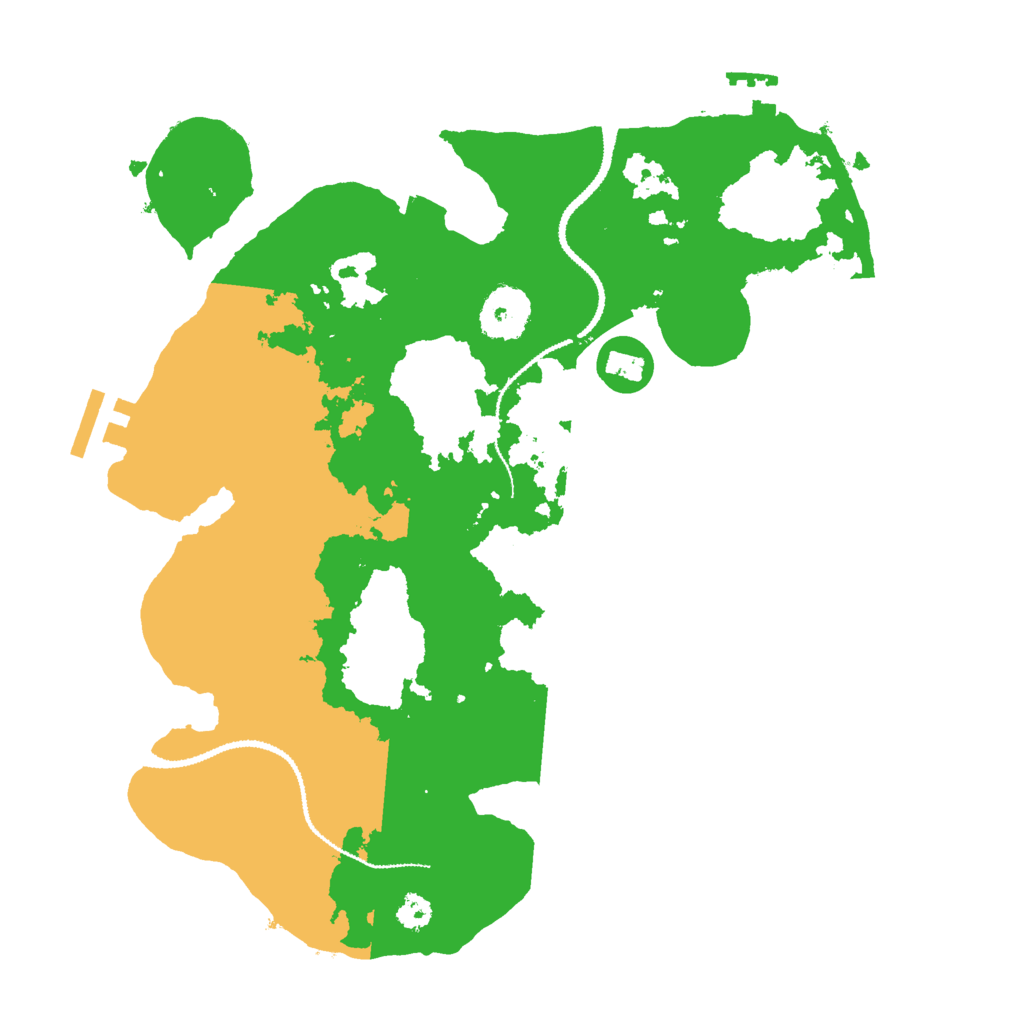 Biome Rust Map: Procedural Map, Size: 3000, Seed: 1492260999