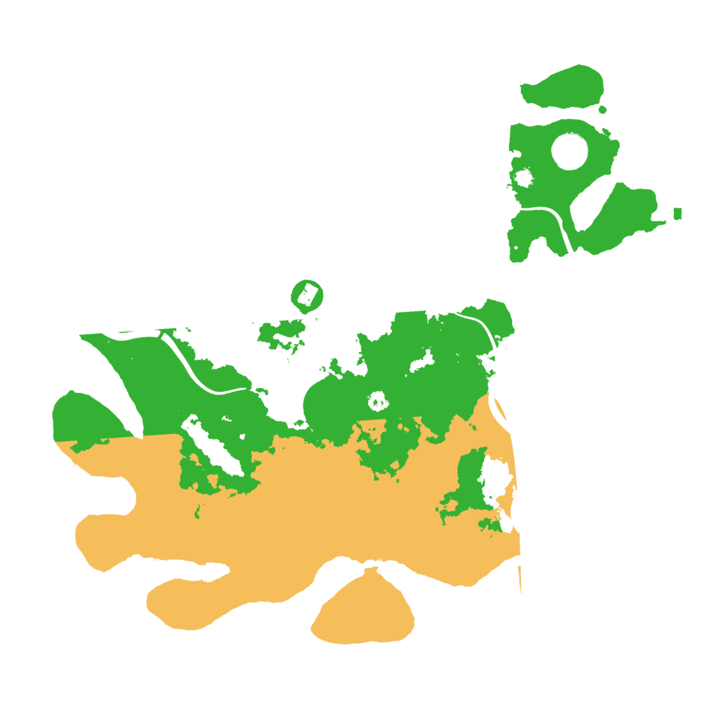 Biome Rust Map: Procedural Map, Size: 3550, Seed: 77415576