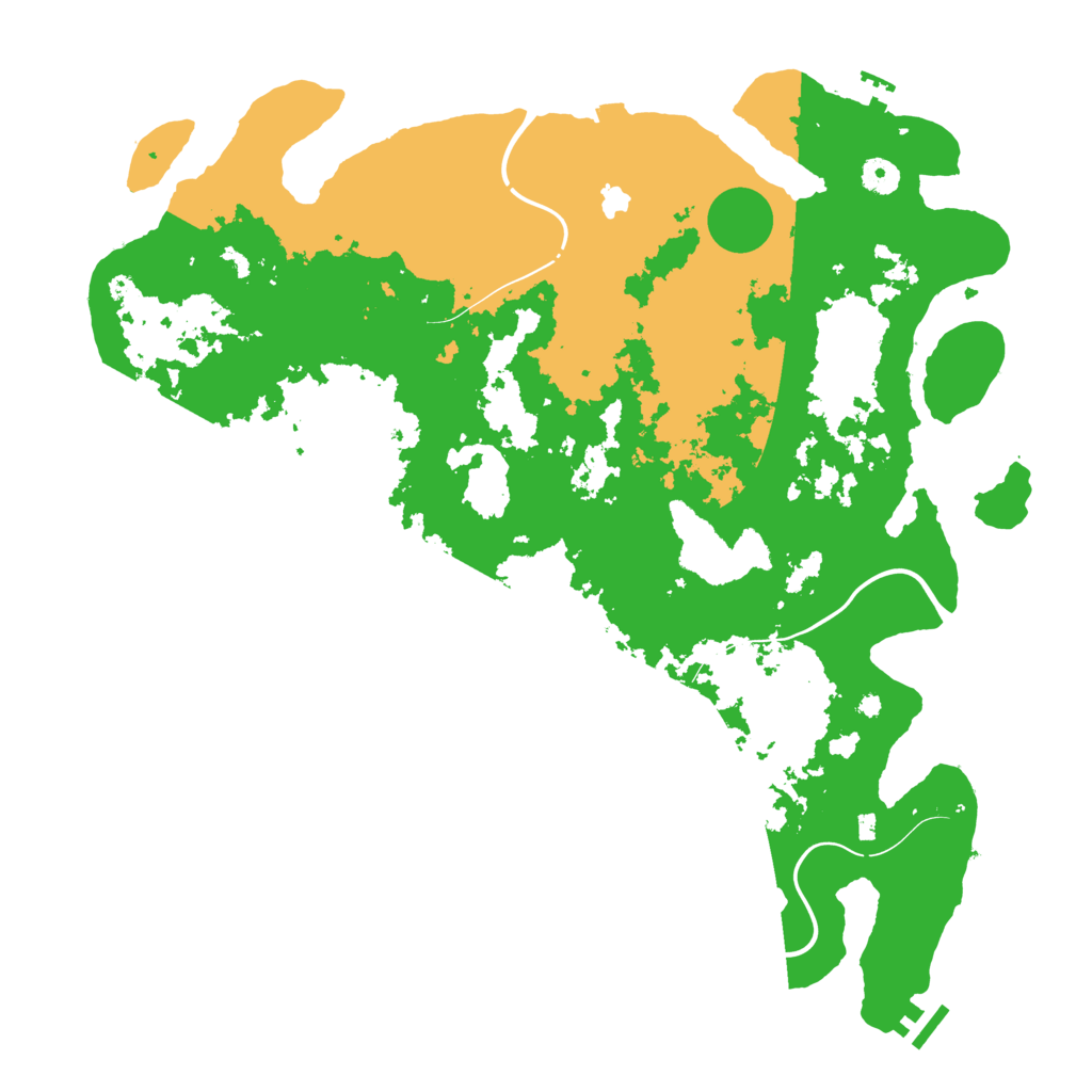 Biome Rust Map: Procedural Map, Size: 4400, Seed: 94950064