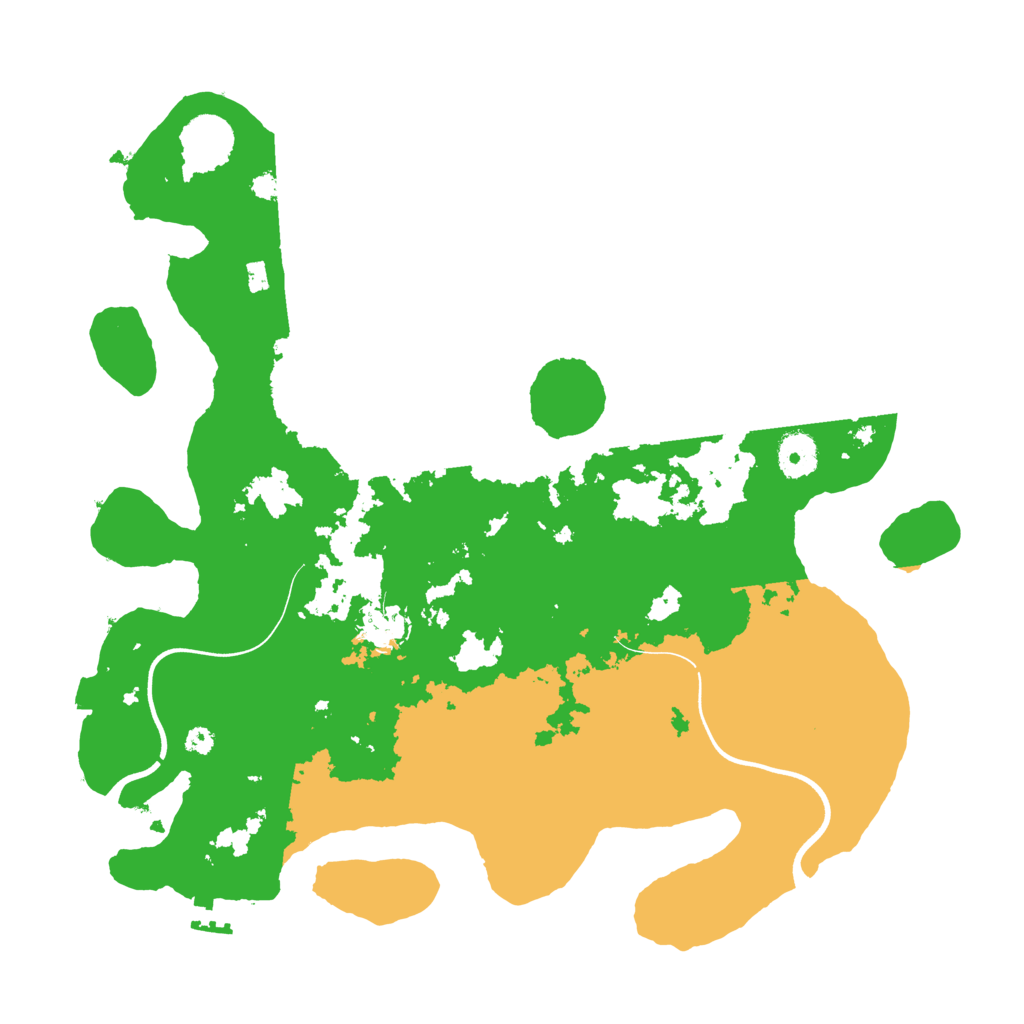 Biome Rust Map: Procedural Map, Size: 3700, Seed: 72880303