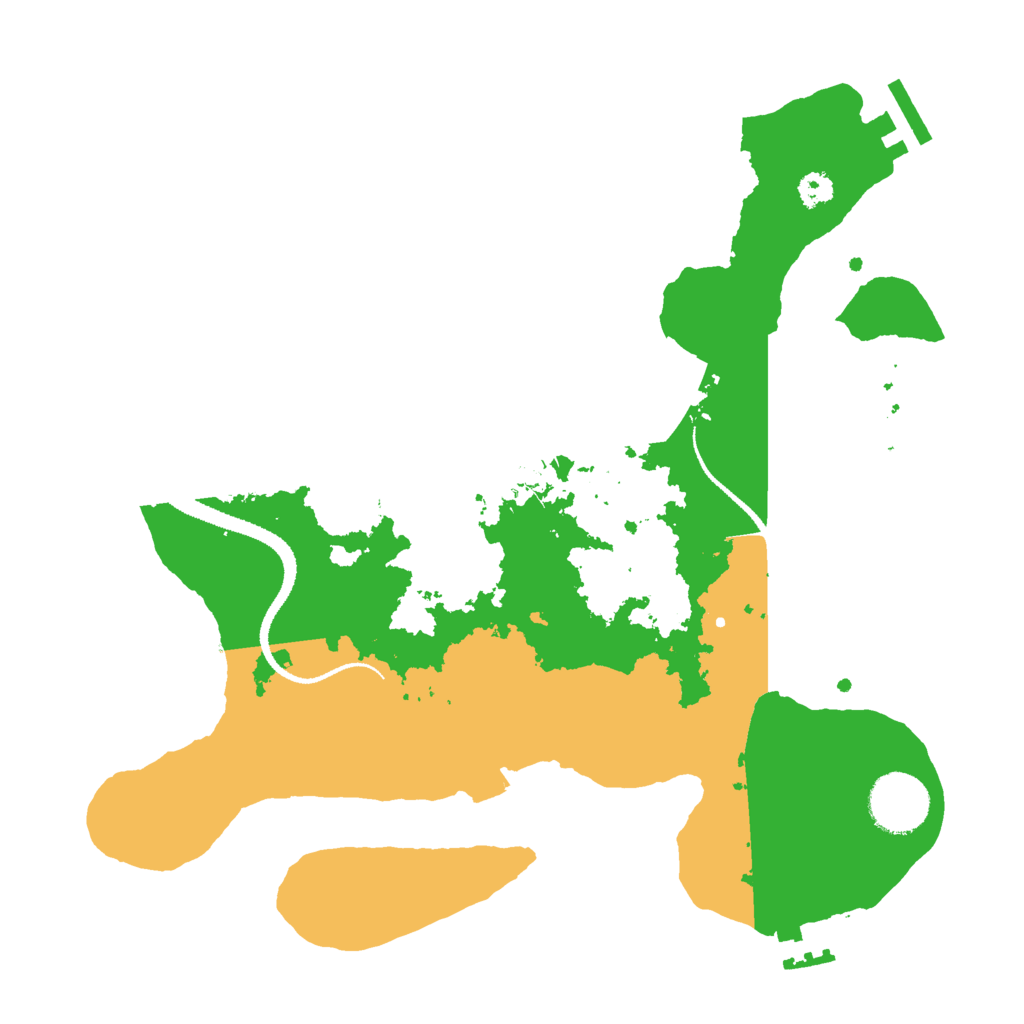 Biome Rust Map: Procedural Map, Size: 3000, Seed: 804476320