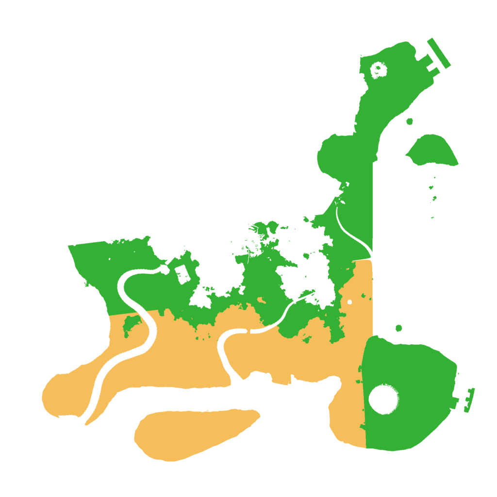 Biome Rust Map: Procedural Map, Size: 3000, Seed: 804476320