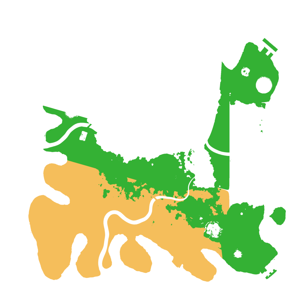 Biome Rust Map: Procedural Map, Size: 3500, Seed: 70681442