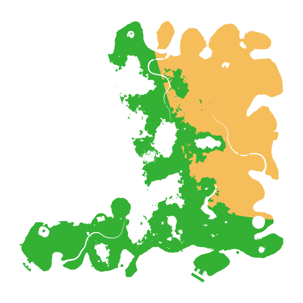 Biome Rust Map: Procedural Map, Size: 4250, Seed: 16791010