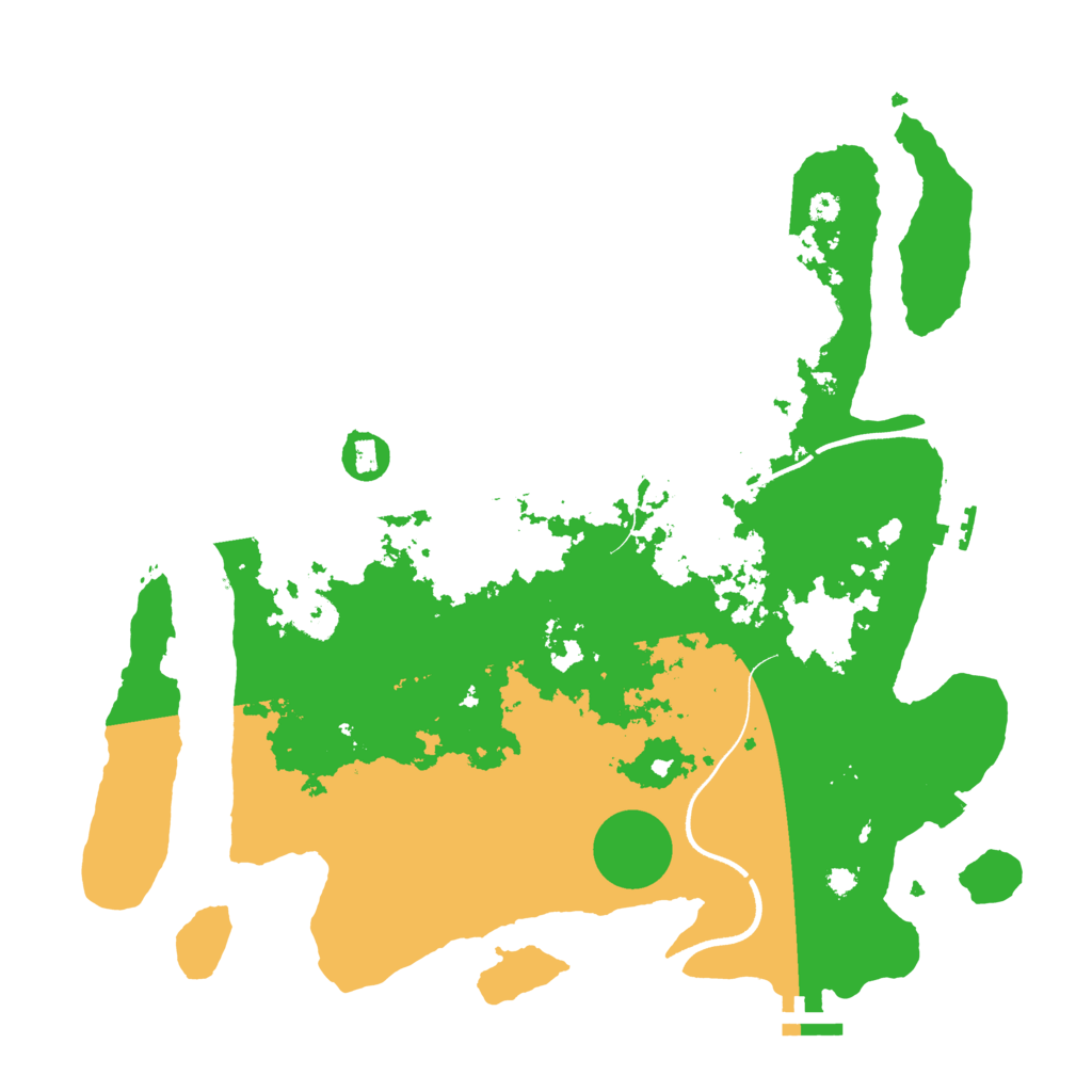 Biome Rust Map: Procedural Map, Size: 3650, Seed: 58711594