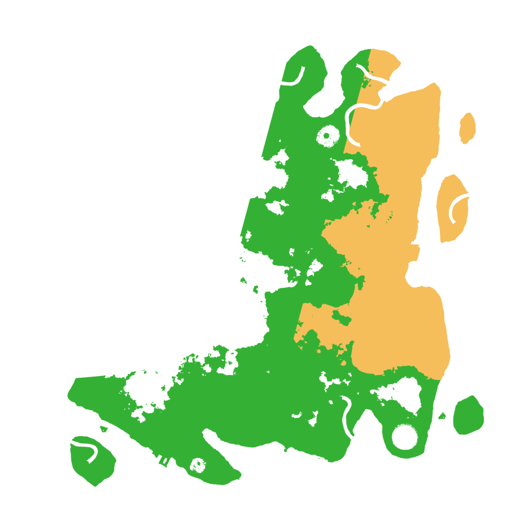 Biome Rust Map: Procedural Map, Size: 3600, Seed: 89786317