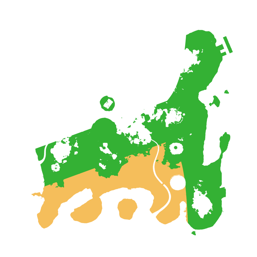 Biome Rust Map: Procedural Map, Size: 3000, Seed: 51245