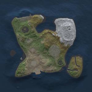 Thumbnail Rust Map: Procedural Map, Size: 2000, Seed: 32852, 7 Monuments