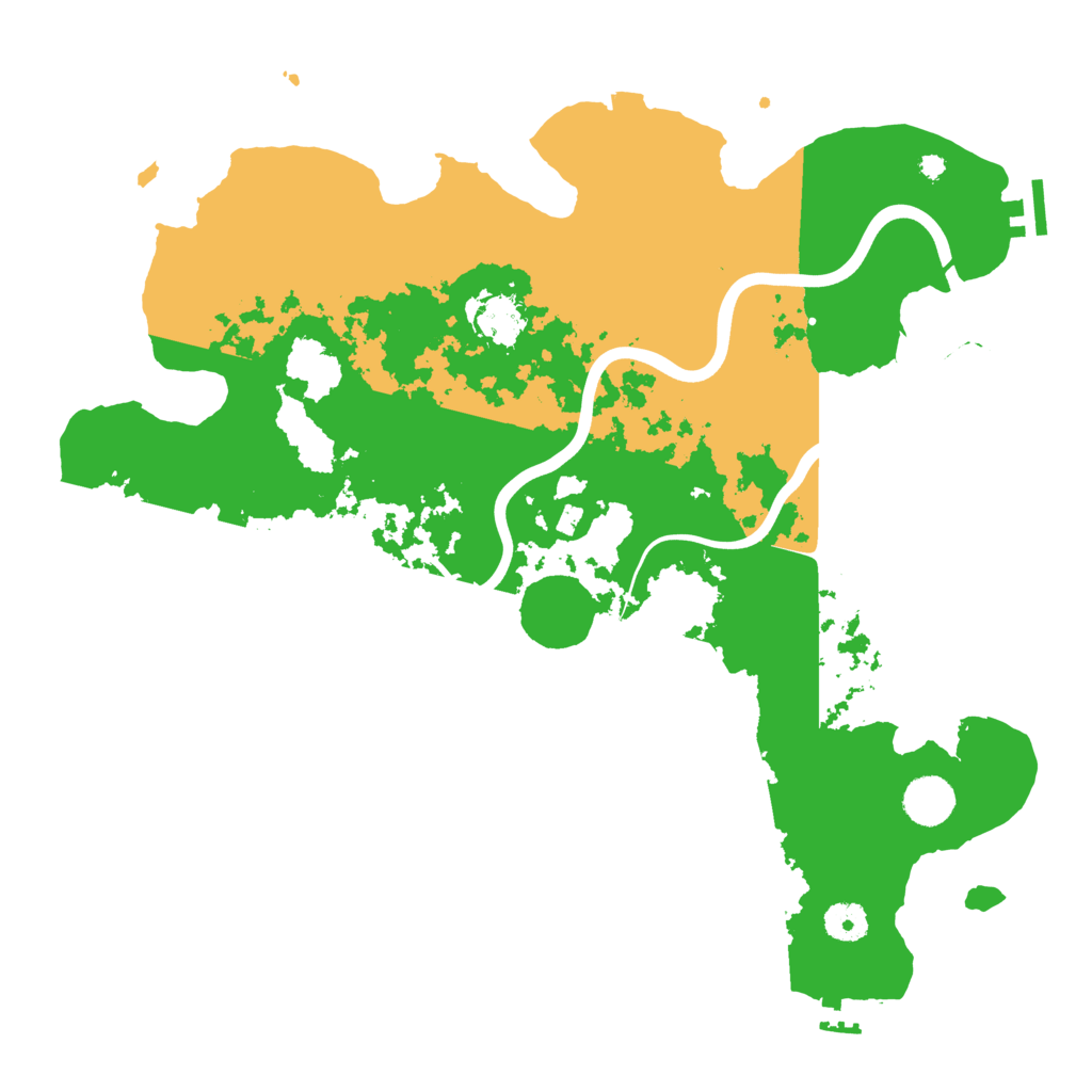 Biome Rust Map: Procedural Map, Size: 3950, Seed: 43974310