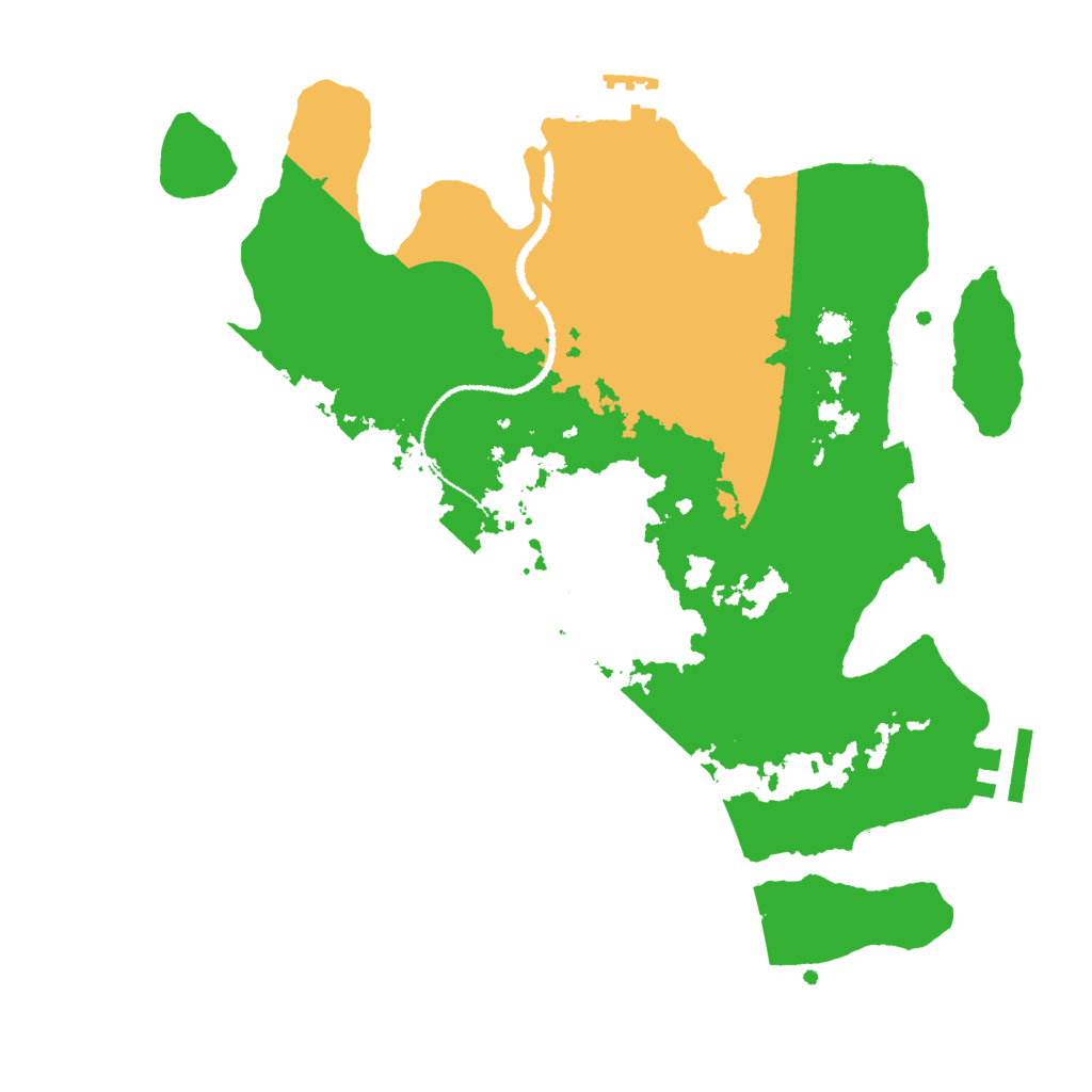 Biome Rust Map: Procedural Map, Size: 3000, Seed: 2069796616