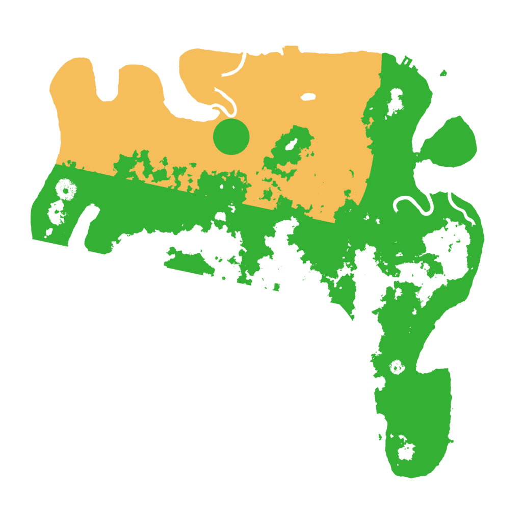 Biome Rust Map: Procedural Map, Size: 3800, Seed: 44920626