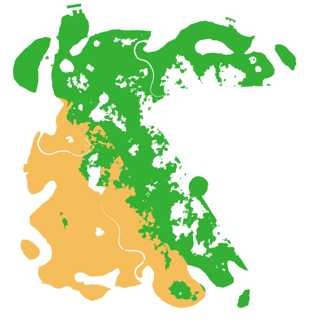 Biome Rust Map: Procedural Map, Size: 4500, Seed: 2001450992
