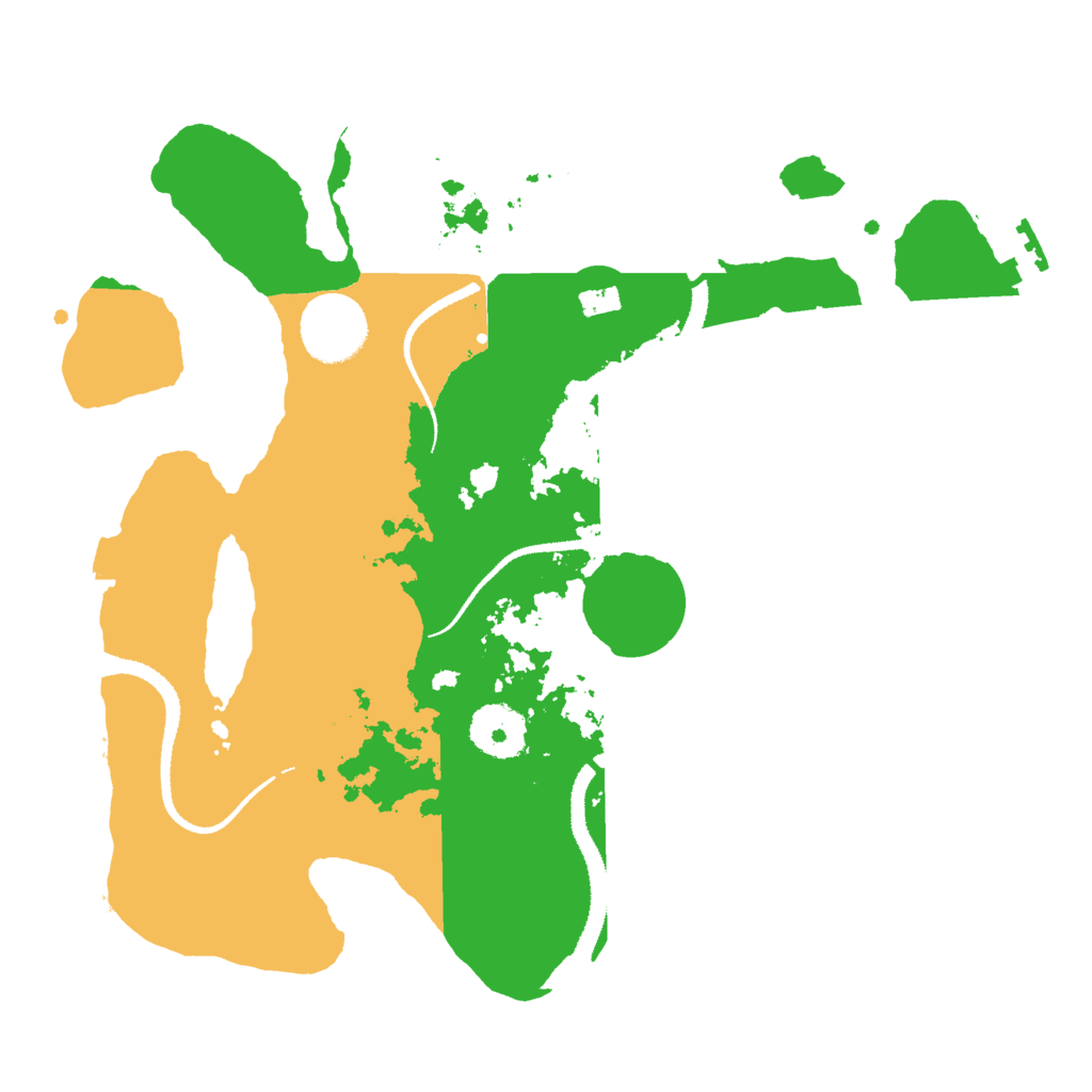 Biome Rust Map: Procedural Map, Size: 3000, Seed: 91577
