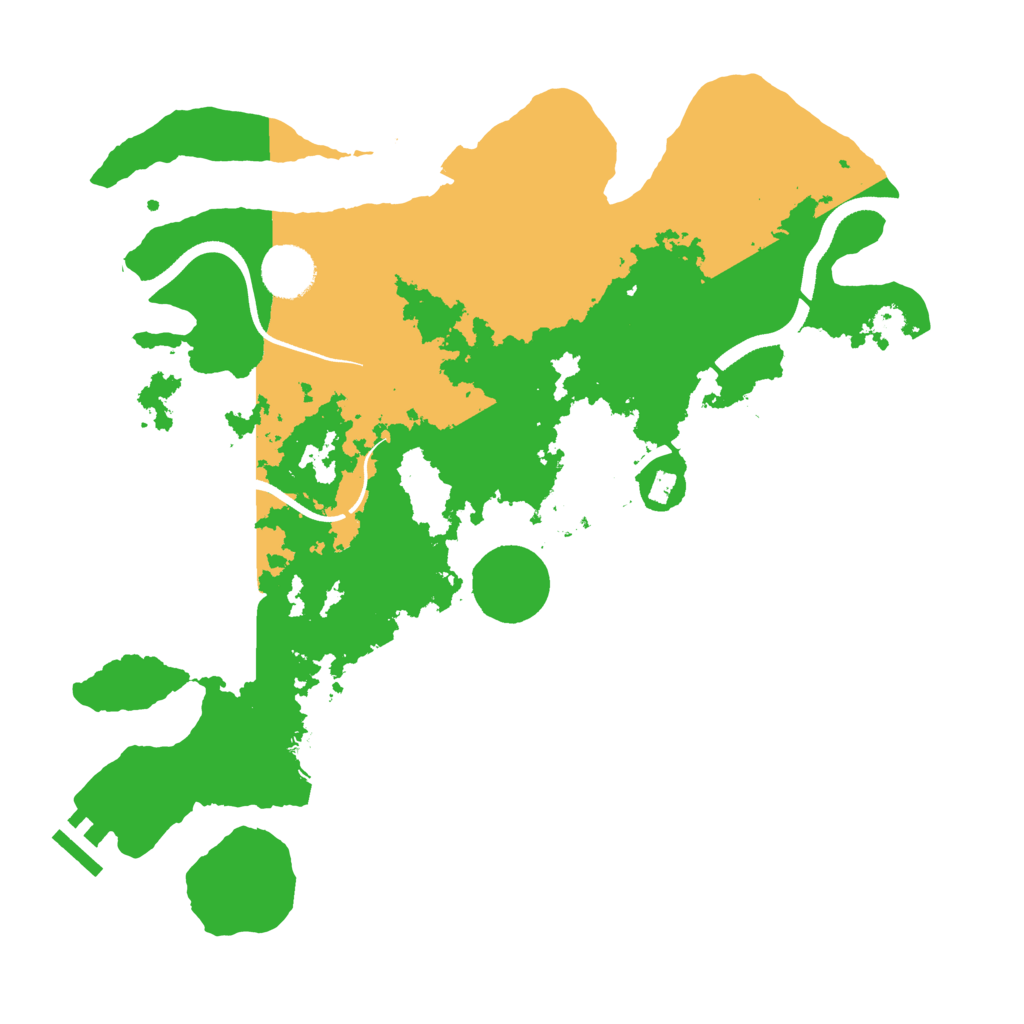 Biome Rust Map: Procedural Map, Size: 3500, Seed: 29356648