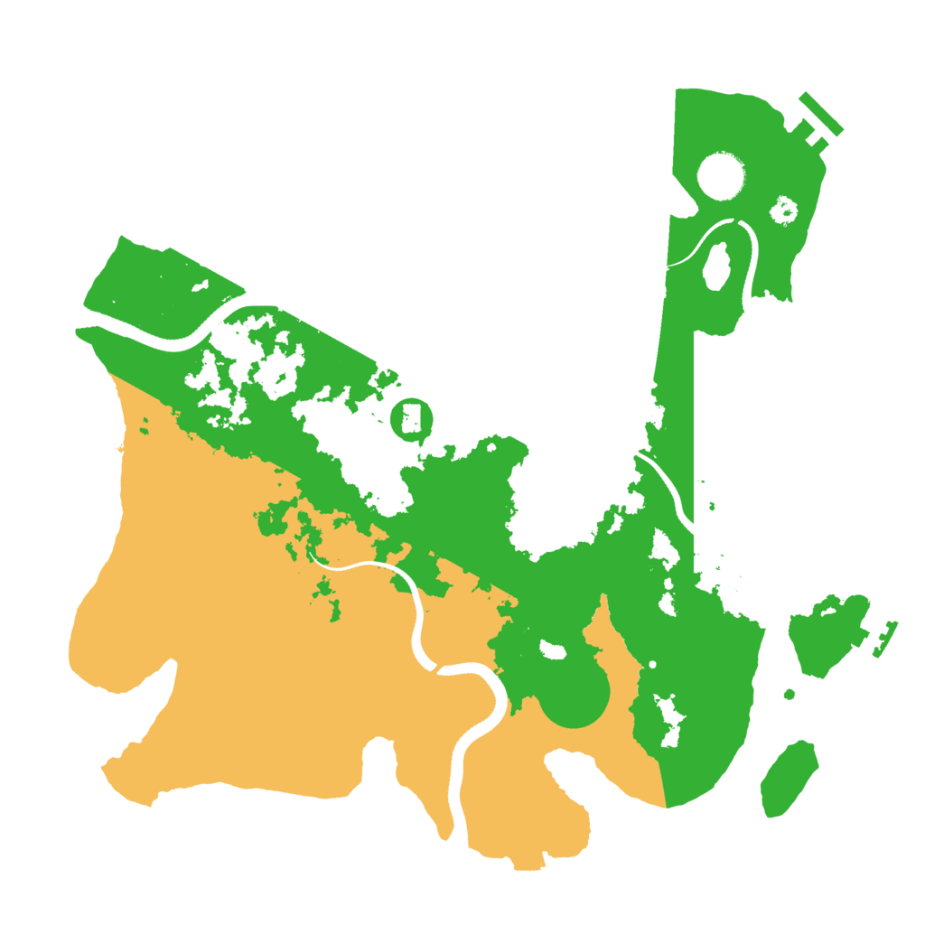 Biome Rust Map: Procedural Map, Size: 3450, Seed: 32826663