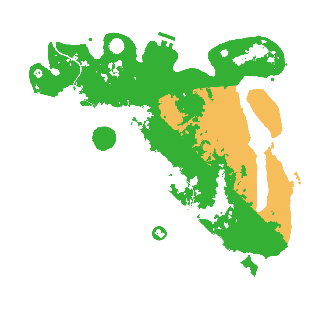 Biome Rust Map: Procedural Map, Size: 3600, Seed: 2471018