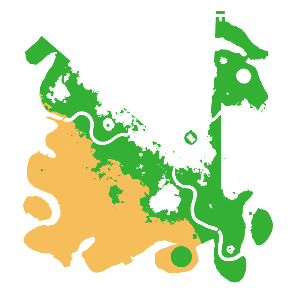 Biome Rust Map: Procedural Map, Size: 3700, Seed: 20264754