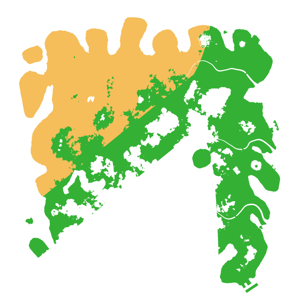 Biome Rust Map: Procedural Map, Size: 4300, Seed: 66008861